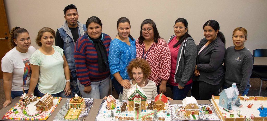 ESL Class with Gingerbread Houses