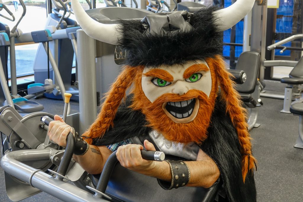 Viking mascot fitness
