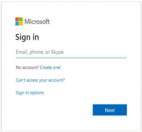 Microsoft Login NU